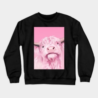 Pink Cow Crewneck Sweatshirt